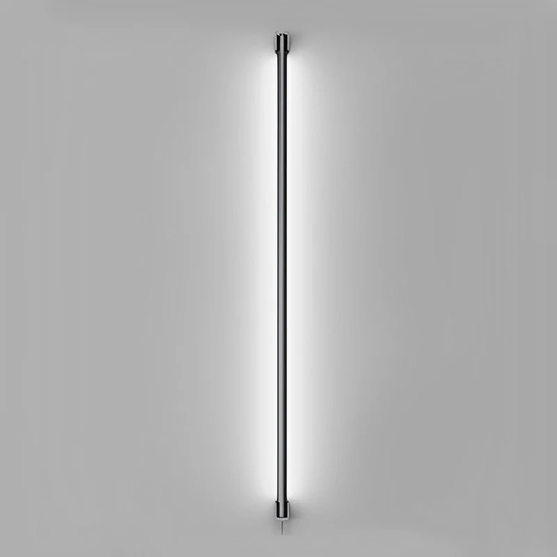Draaibare LED Wandlamp Strip Zwart Wit Minimalistisch Design Verstelbaar 360 Graden Sfeervol Accent Modern | Sansoti