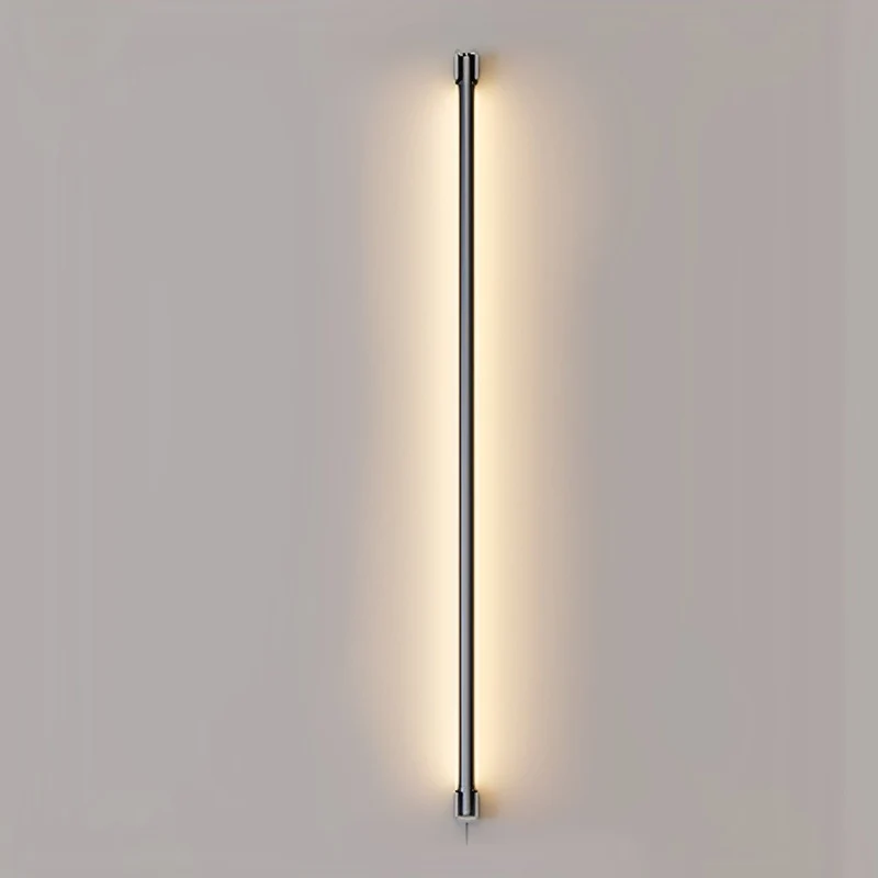 Draaibare LED Wandlamp Strip Zwart Wit Minimalistisch Design Verstelbaar 360 Graden Sfeervol Accent Modern | Sansoti