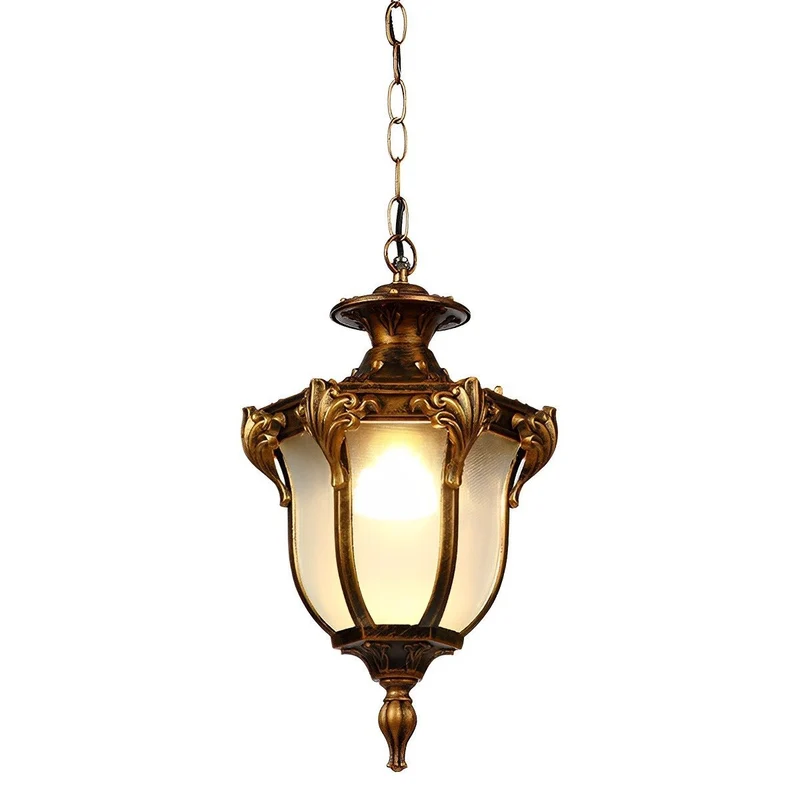 Waterdichte LED Hanglamp Buitenverlichting Vintage Glas Aluminium IP65 Tuinlamp Terrasverlichting Balkon | Sansoti