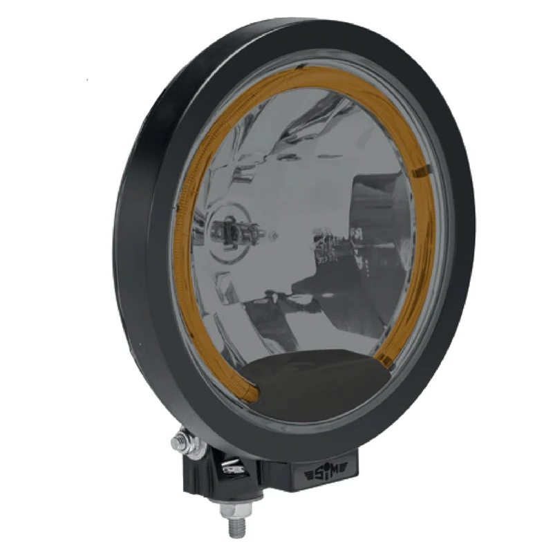 SIM 3227 Runder Fernscheinwerfer mit LED-Halo / 9" Black Edition