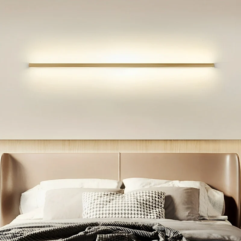 Houten LED Wandlamp Lang Rechthoekig Dimbaar Up-Down Licht Scandinavisch Design Modern Sfeervol Interieur | Sansoti