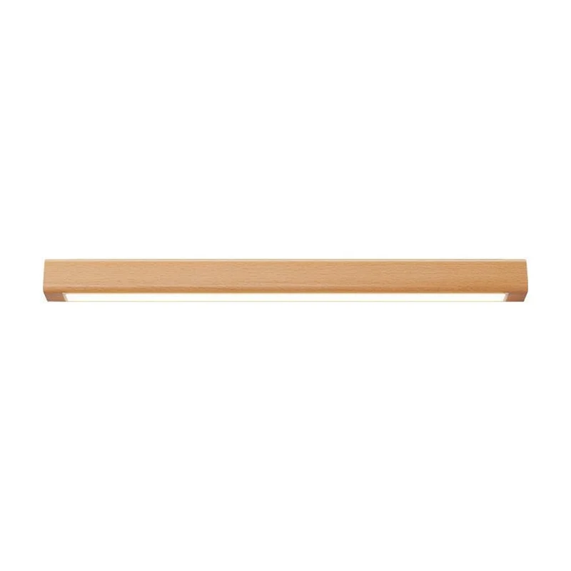 Houten LED Wandlamp Lang Rechthoekig Dimbaar Up-Down Licht Scandinavisch Design Modern Sfeervol Interieur | Sansoti
