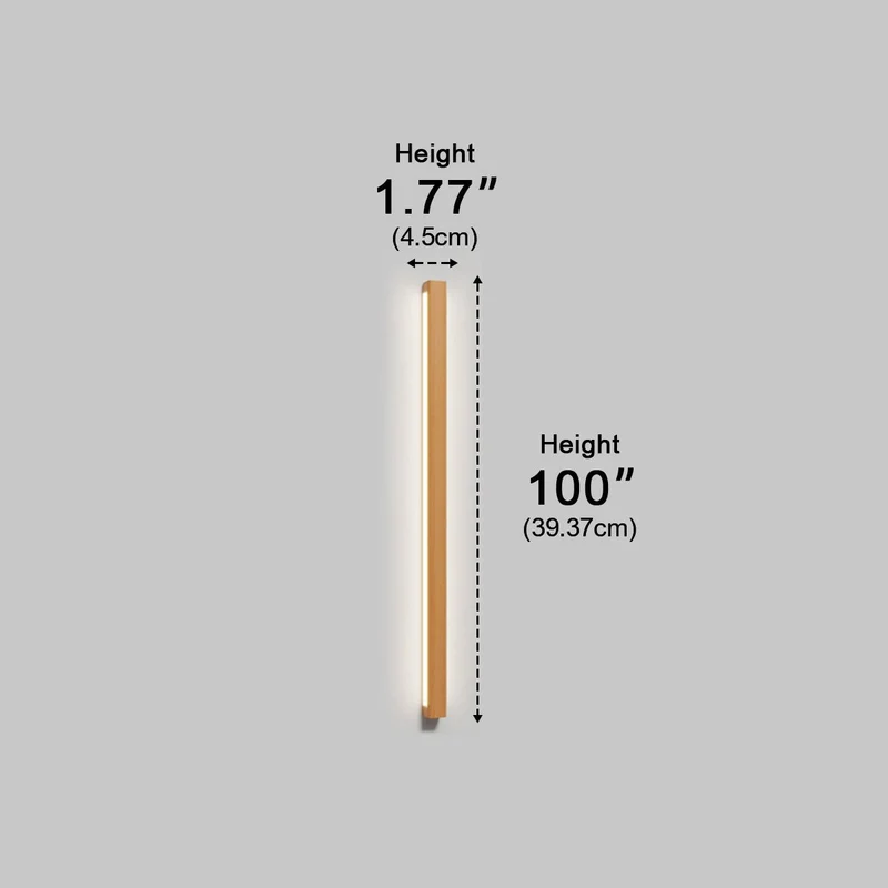 Houten LED Wandlamp Lang Rechthoekig Dimbaar Up-Down Licht Scandinavisch Design Modern Sfeervol Interieur | Sansoti