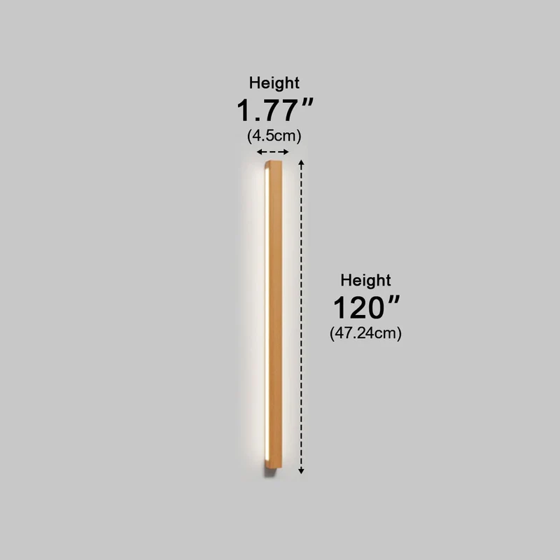 Houten LED Wandlamp Lang Rechthoekig Dimbaar Up-Down Licht Scandinavisch Design Modern Sfeervol Interieur | Sansoti