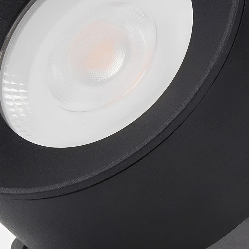 Verstelbare LED Buitenlamp Rond Zwart Waterdicht IP65 Wandverlichting Veranda Tuin Terras 360° Draaibaar | Sansoti
