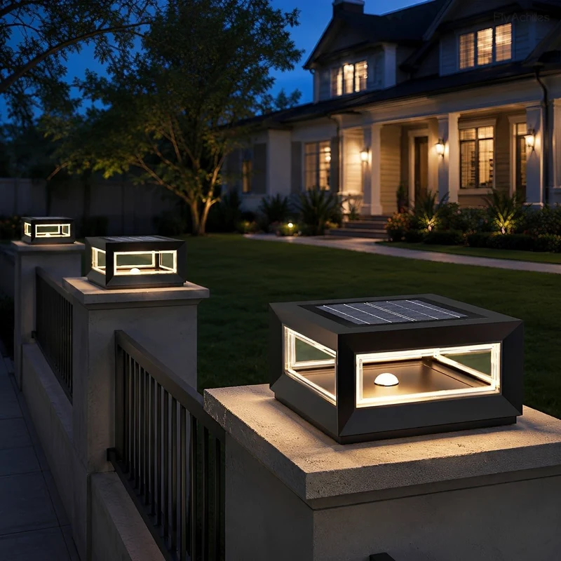 LED Sokkellamp Rechthoekig RVS Waterdicht Tuin Terras Oprit Zwart Wit Modern Design Buitenverlichting | Sansoti