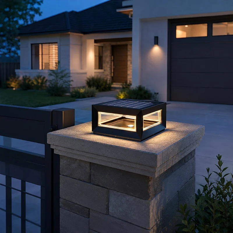 LED Sokkellamp Rechthoekig RVS Waterdicht Tuin Terras Oprit Zwart Wit Modern Design Buitenverlichting | Sansoti