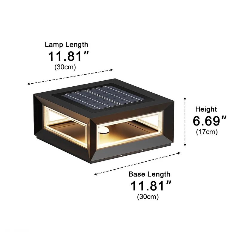 LED Sokkellamp Rechthoekig RVS Waterdicht Tuin Terras Oprit Zwart Wit Modern Design Buitenverlichting | Sansoti