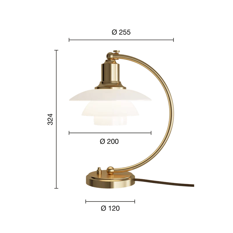 Louis Poulsen - Tischleuchte PH 2/2 Luna (Limited Edition)