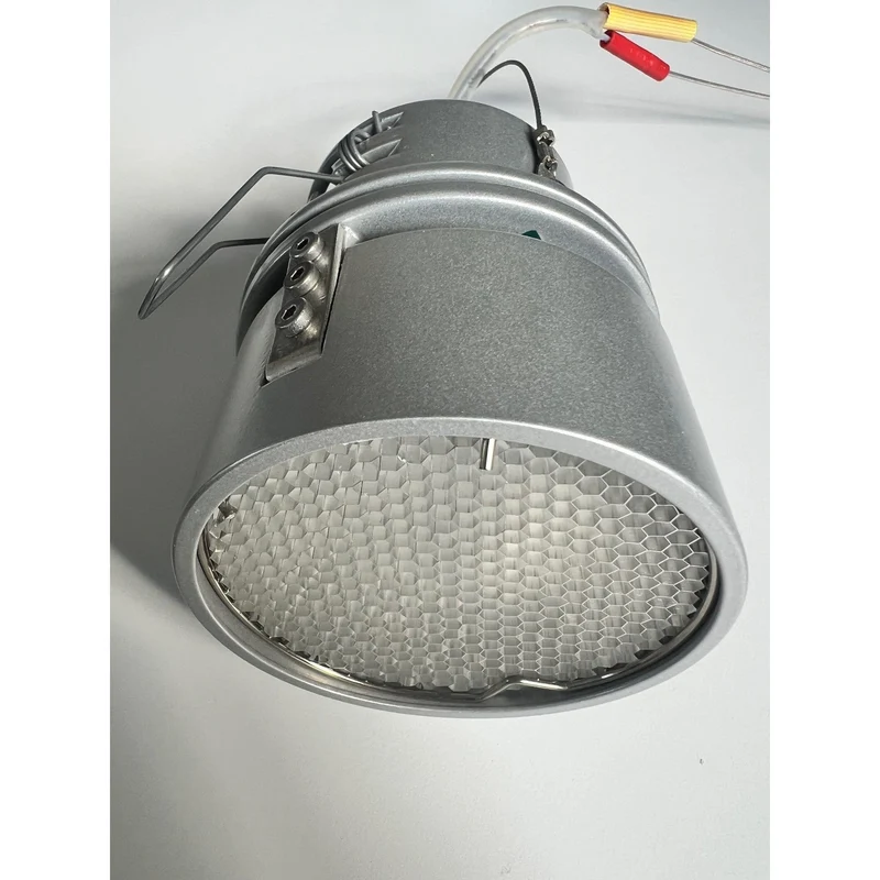 Mawa - Einbaustrahler Wittenberg 1-flammig rund halogen mit Wabenraster grau inkl. Trafo