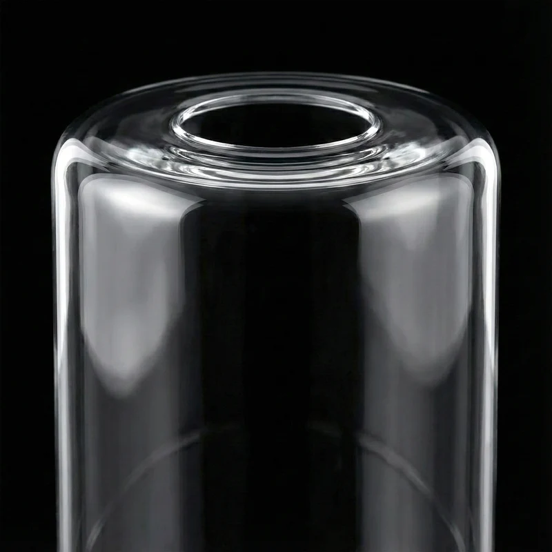 Ersatzglas lampenschirm E27 Klarglas | Zylinder Lampenglas Ø 14cm / Ø7,5cm~3688