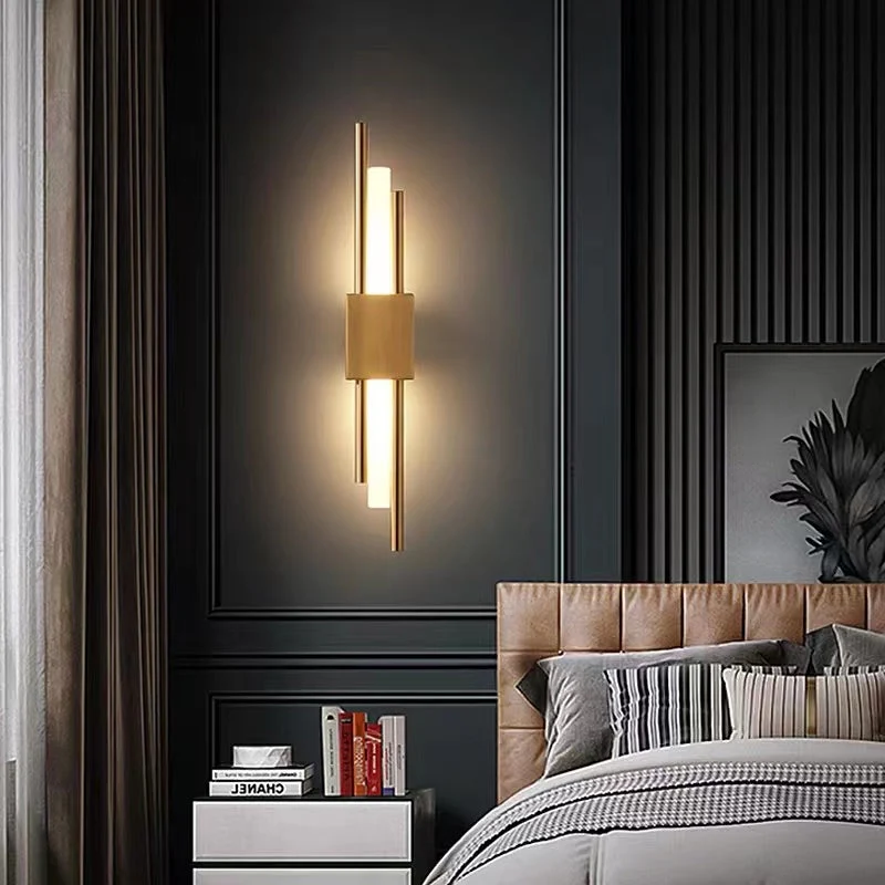 Moderne Wandlamp Metaal Marmer LED Warm Wit Licht Slaapkamer Woonkamer Gang Elegant Interieur Verlichting | Sansoti
