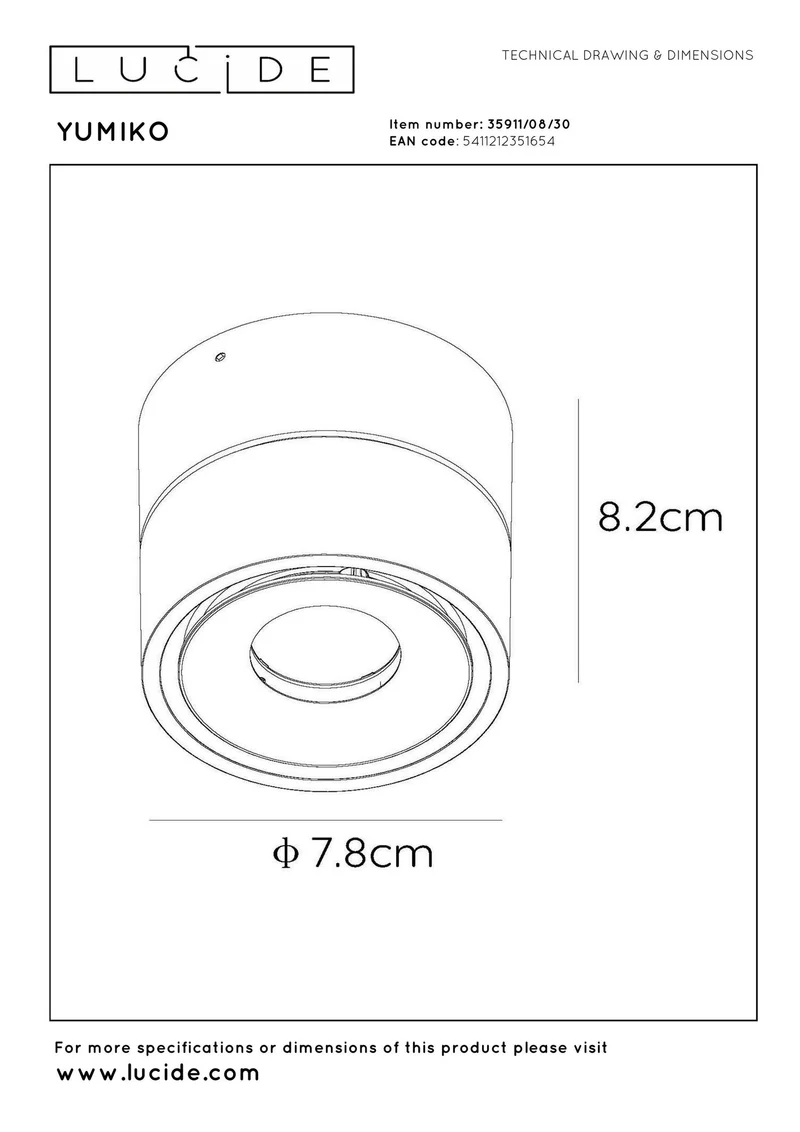 LED-Deckenspot Yumiko dimmbar drehbar