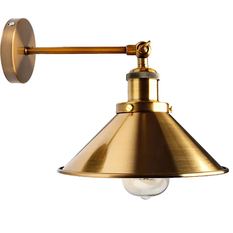 All Seasons Life Verstellbare Industrie-Wandleuchte | Retro Kegelform, E27~3732