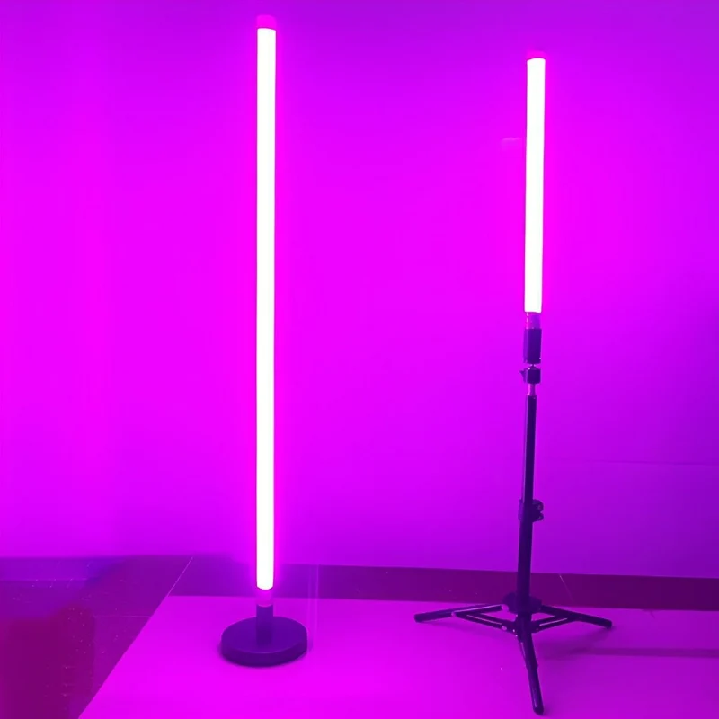 Draadloze LED Sfeerlamp Oplaadbaar 360° RGB Tube Sfeerverlichting Dimbaar Stemmingslicht voor Kamer Studio | Sansoti