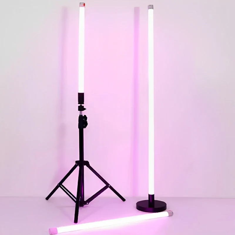 Draadloze LED Sfeerlamp Oplaadbaar 360° RGB Tube Sfeerverlichting Dimbaar Stemmingslicht voor Kamer Studio | Sansoti