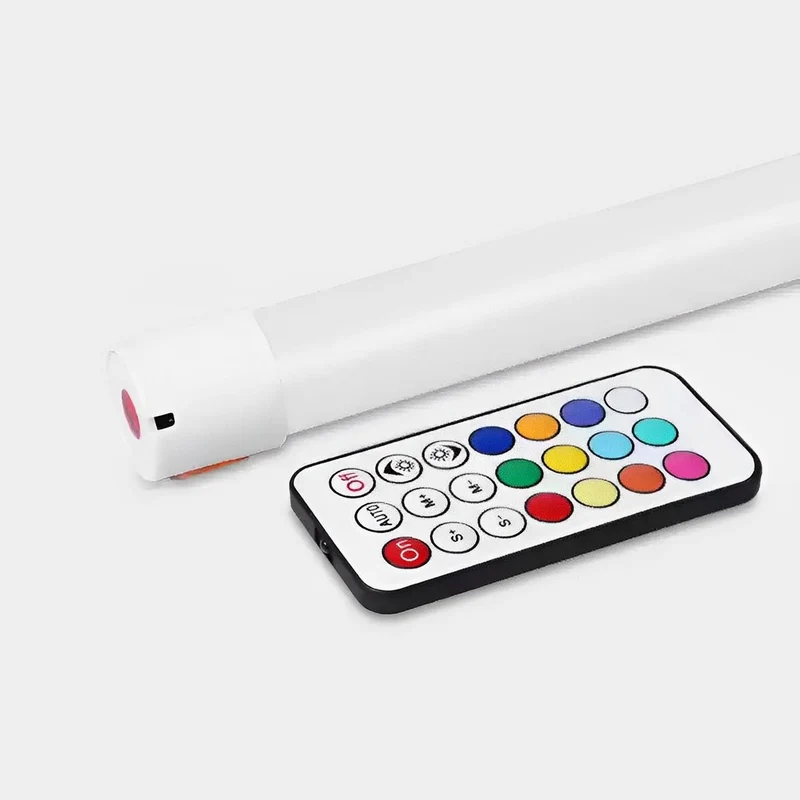 Draadloze LED Sfeerlamp Oplaadbaar 360° RGB Tube Sfeerverlichting Dimbaar Stemmingslicht voor Kamer Studio | Sansoti
