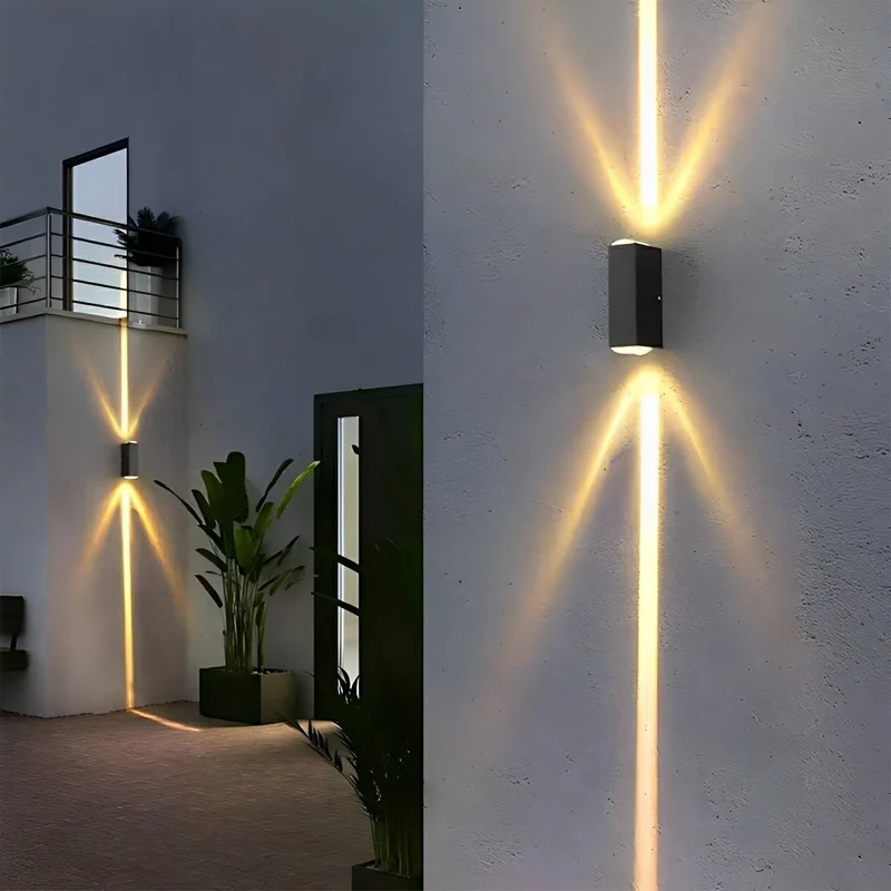 Buitenwandlamp LED Up-Down Verlichting Aluminium Waterdicht IP65 Trapverlichting Moderne Buitenverlichting | Sansoti