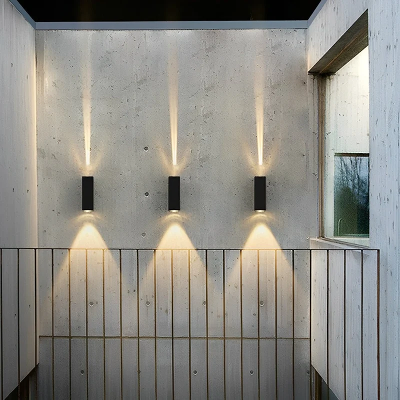 Buitenwandlamp LED Up-Down Verlichting Aluminium Waterdicht IP65 Trapverlichting Moderne Buitenverlichting | Sansoti