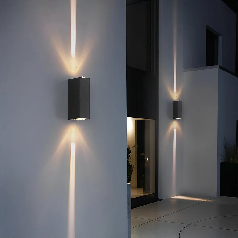 Buitenwandlamp LED Up-Down Verlichting Aluminium Waterdicht IP65 Trapverlichting Moderne Buitenverlichting | Sansoti