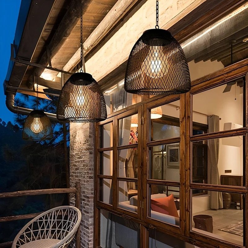 Hangende Buitenlantaarn Solar Klokvorm Waterdicht IP44 LED Tuinverlichting voor Terras Veranda en Tuin | Sansoti