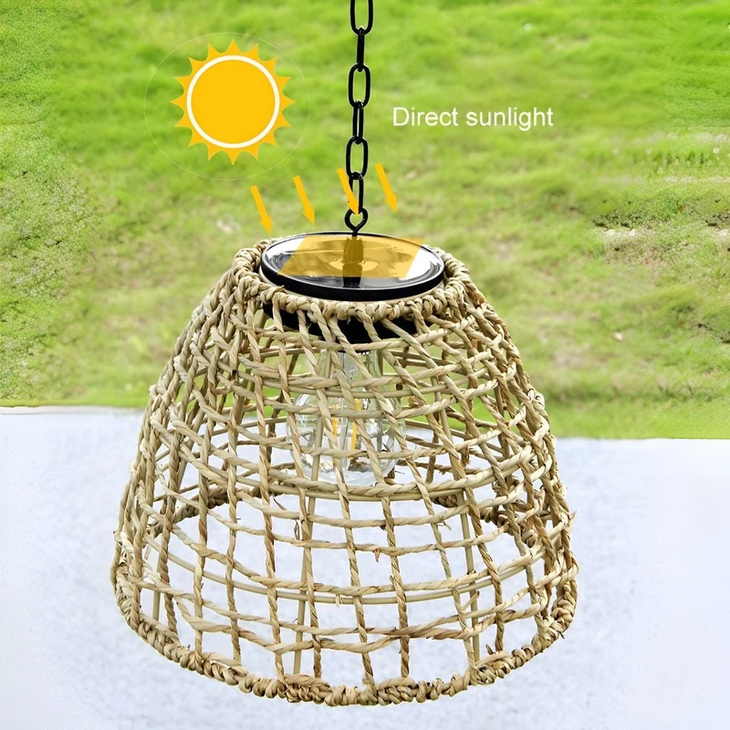 Hangende Buitenlantaarn Solar Klokvorm Waterdicht IP44 LED Tuinverlichting voor Terras Veranda en Tuin | Sansoti