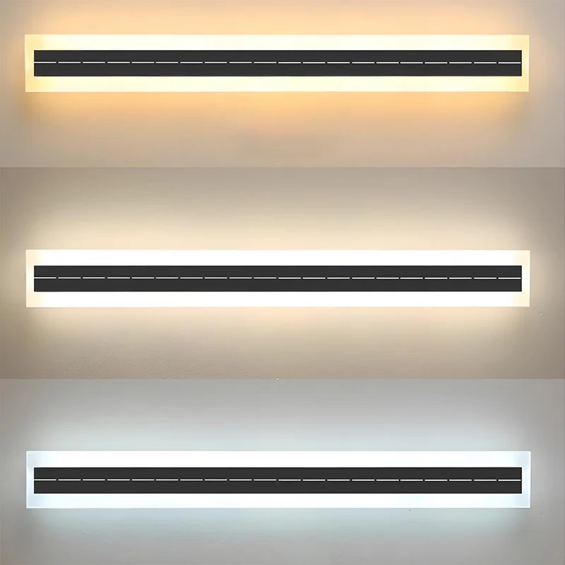 Zonne-energie Wandlamp Buitenverlichting LED Strip Aluminium Waterdicht IP65 voor Tuin Terras Gevel Oprit | Sansoti