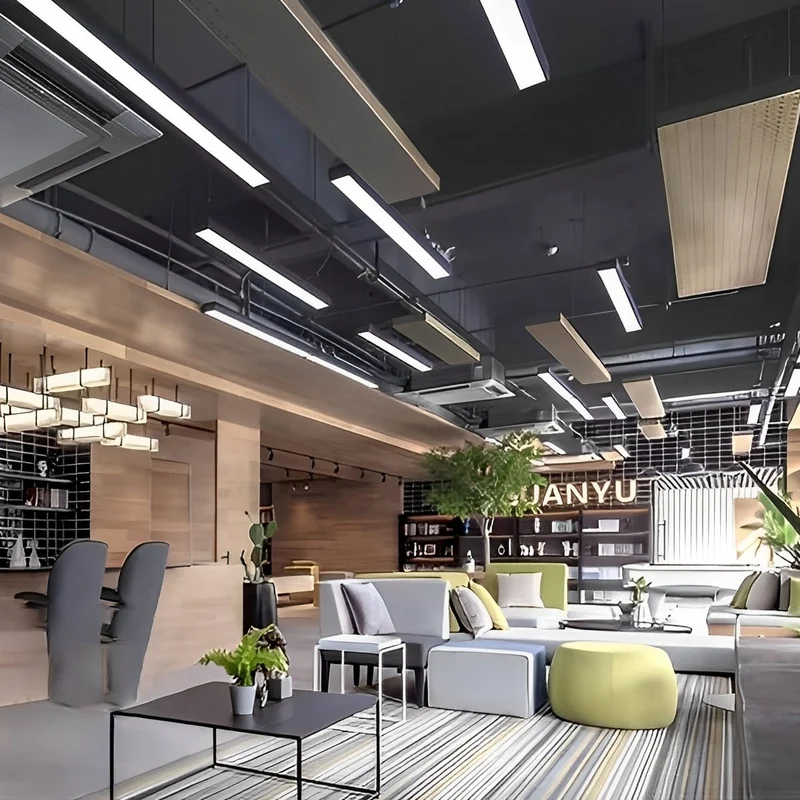 Inbouw LED Striplamp Zwart Aluminium Plafondverlichting Kantoor Winkel Horeca Modern Strak Design Sfeerverlichting | Sansoti