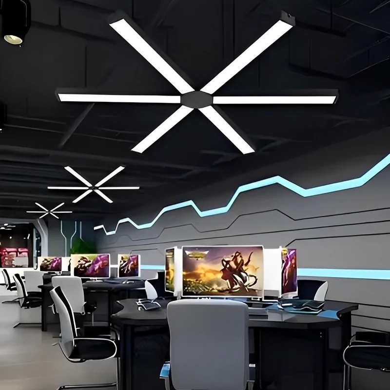 Inbouw LED Striplamp Zwart Aluminium Plafondverlichting Kantoor Winkel Horeca Modern Strak Design Sfeerverlichting | Sansoti