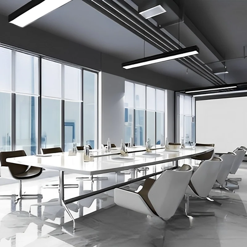 Inbouw LED Striplamp Zwart Aluminium Plafondverlichting Kantoor Winkel Horeca Modern Strak Design Sfeerverlichting | Sansoti