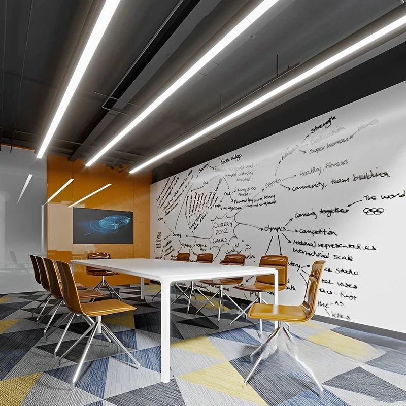 Inbouw LED Striplamp Zwart Aluminium Plafondverlichting Kantoor Winkel Horeca Modern Strak Design Sfeerverlichting | Sansoti