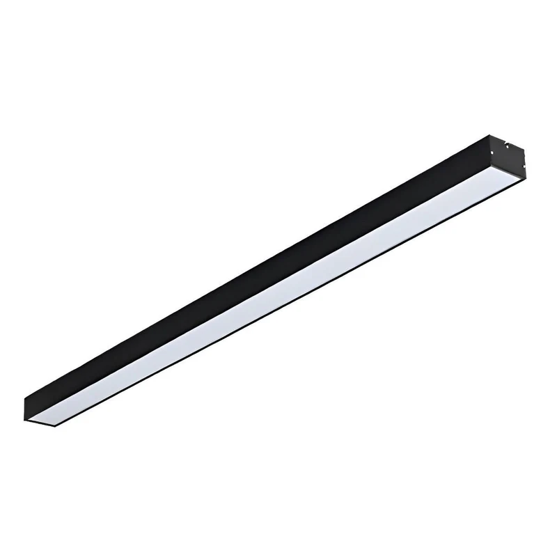 Inbouw LED Striplamp Zwart Aluminium Plafondverlichting Kantoor Winkel Horeca Modern Strak Design Sfeerverlichting | Sansoti