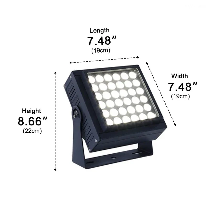 LED Tuinspot Waterdicht RGB Kleurverandering 36W-150W IP65 Buitenverlichting Boom Tuin Patio Gazon Accent | Sansoti
