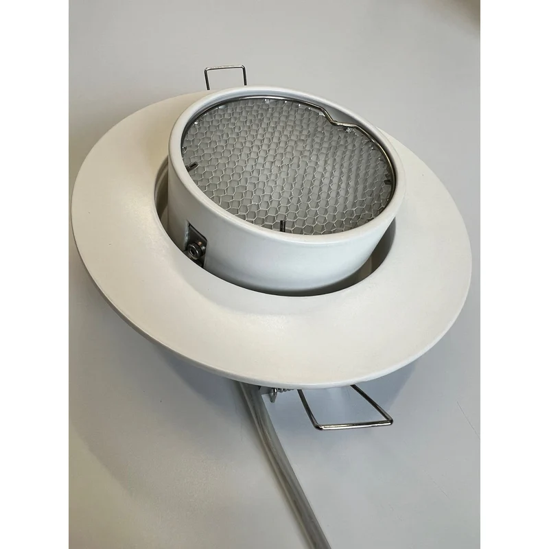 Mawa - Einbaustrahler Wittenberg 1-flammig rund halogen mit Wabenraster weiß inkl. Trafo