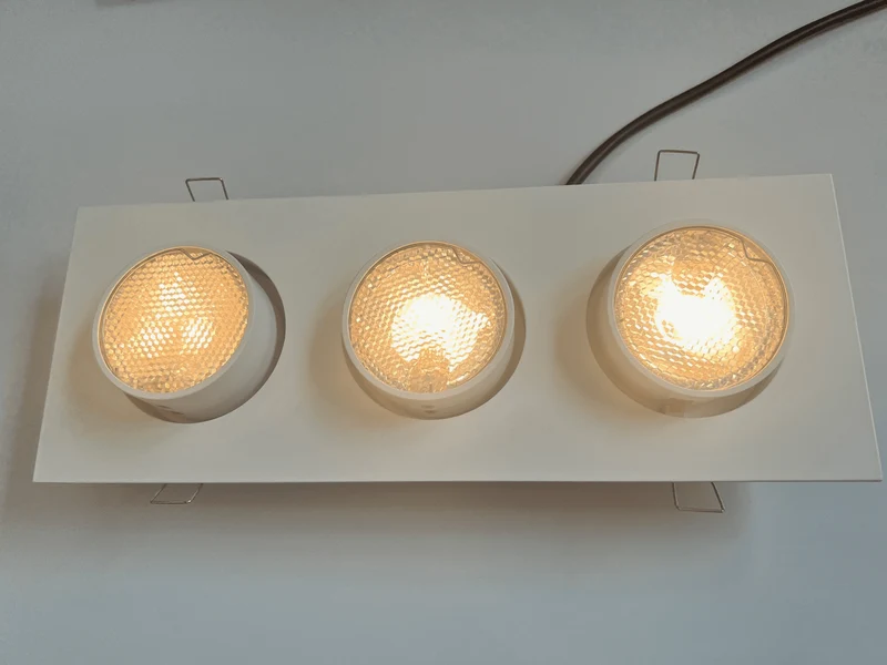 Mawa - Einbaustrahler Wittenberg 3-flammig Halogen weiß mit Wabenraster inkl. Trafo