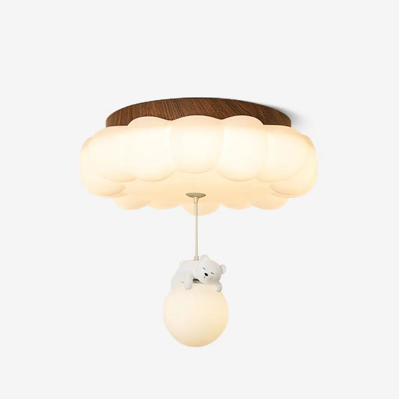 Plafondlamp Kinderkamer Beer Taart Wolk Acryl Warm Licht Inbouw Decoratief Hangende Knuffel Slaapkamer 5-10m² | Sansoti