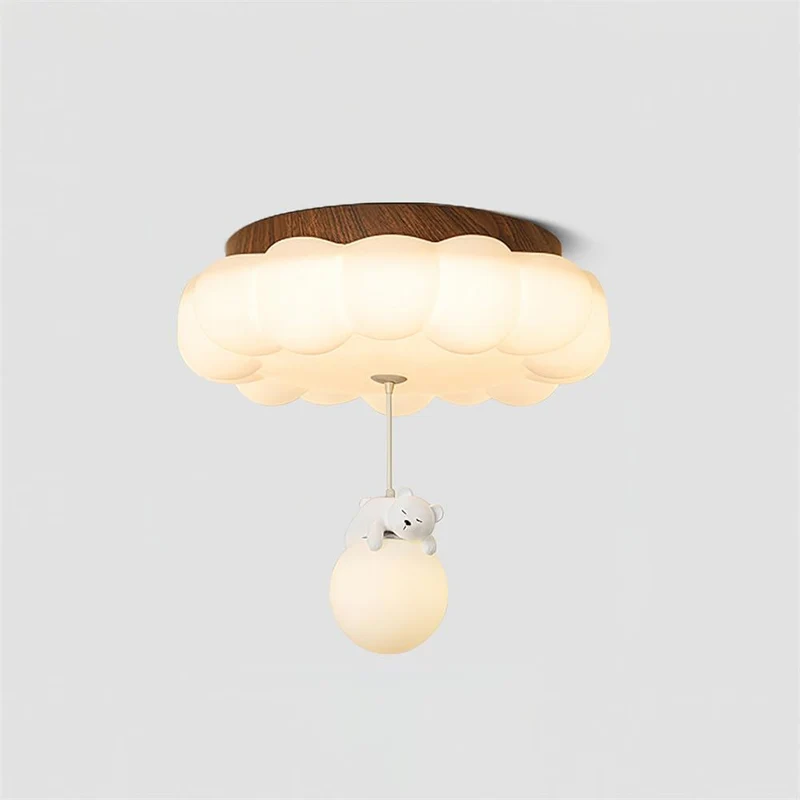 Plafondlamp Kinderkamer Beer Taart Wolk Acryl Warm Licht Inbouw Decoratief Hangende Knuffel Slaapkamer 5-10m² | Sansoti