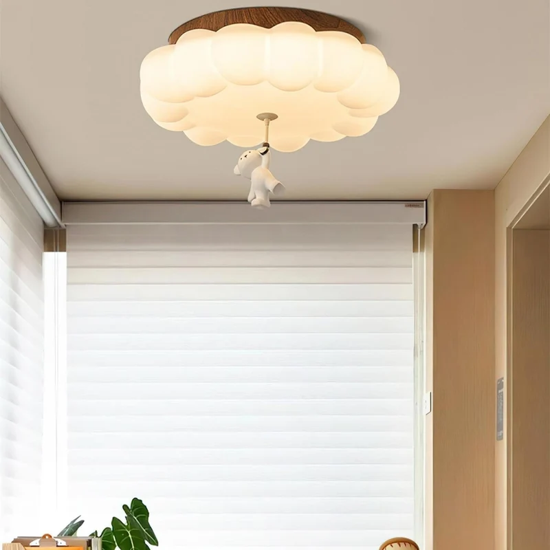 Plafondlamp Kinderkamer Beer Taart Wolk Acryl Warm Licht Inbouw Decoratief Hangende Knuffel Slaapkamer 5-10m² | Sansoti