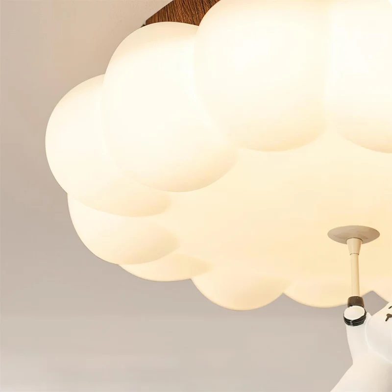 Plafondlamp Kinderkamer Beer Taart Wolk Acryl Warm Licht Inbouw Decoratief Hangende Knuffel Slaapkamer 5-10m² | Sansoti