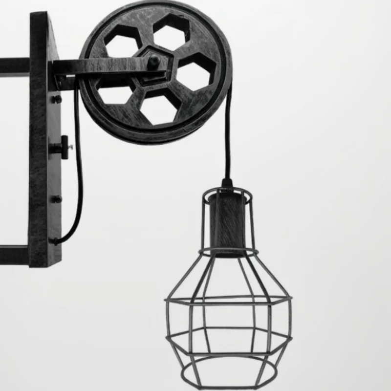 All Seasons Life Vintage Rad-Wandlampe Industrial Flur ~3662