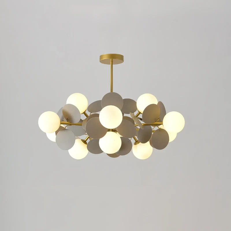 Bloementaklamp Plafond Meerkleurig Glas Metaal 4-15 Lichtpunten Natuurgeïnspireerd Design Woonkamer Eetkamer | Sansoti