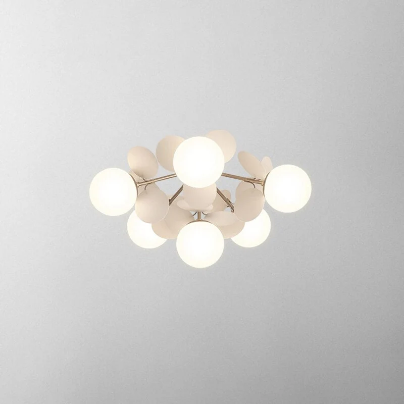 Bloementaklamp Plafond Meerkleurig Glas Metaal 4-15 Lichtpunten Natuurgeïnspireerd Design Woonkamer Eetkamer | Sansoti