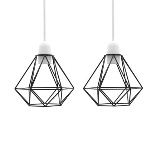 Geometrischer Drahtkäfig Lampenschirm~3681