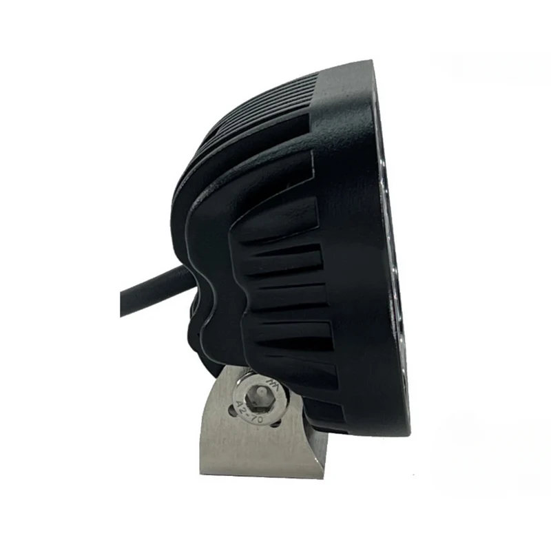 Quadratische LED-Arbeitsleuchte mit Edelstahlhalterung / 20 W