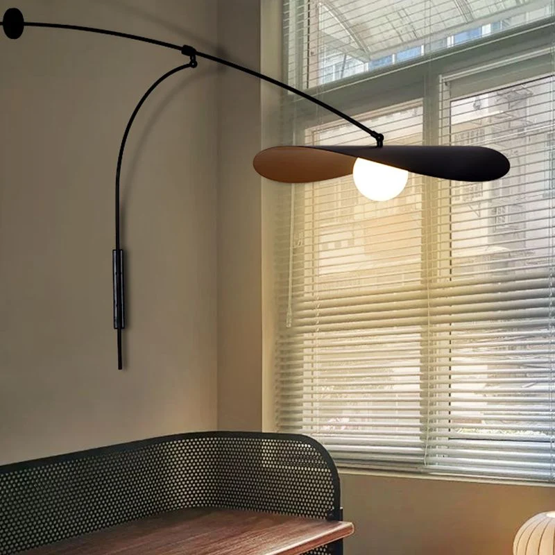 Wandlamp Boog Metaal Glas Zwart Goud Slaapkamer Woonkamer Ambient Verlichting Modern Industrieel Design | Sansoti