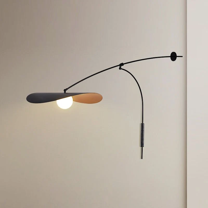 Wandlamp Boog Metaal Glas Zwart Goud Slaapkamer Woonkamer Ambient Verlichting Modern Industrieel Design | Sansoti
