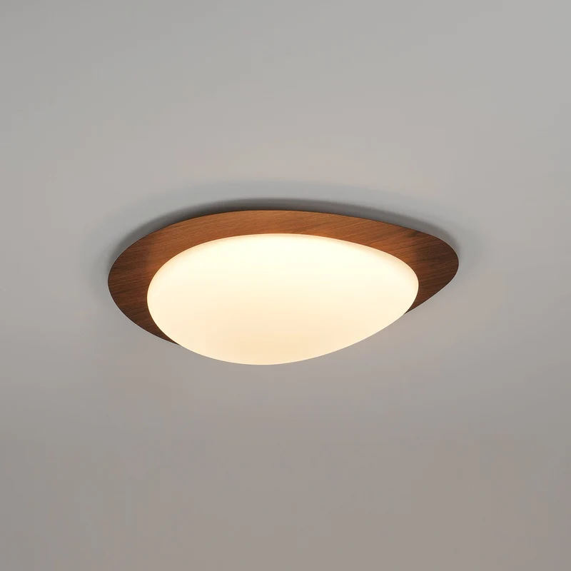 Plafondlamp Organisch Kiezeldesign Houtfinish LED Acrilaat Warm Licht Woonkamer Eetkamer Verlichting | Sansoti