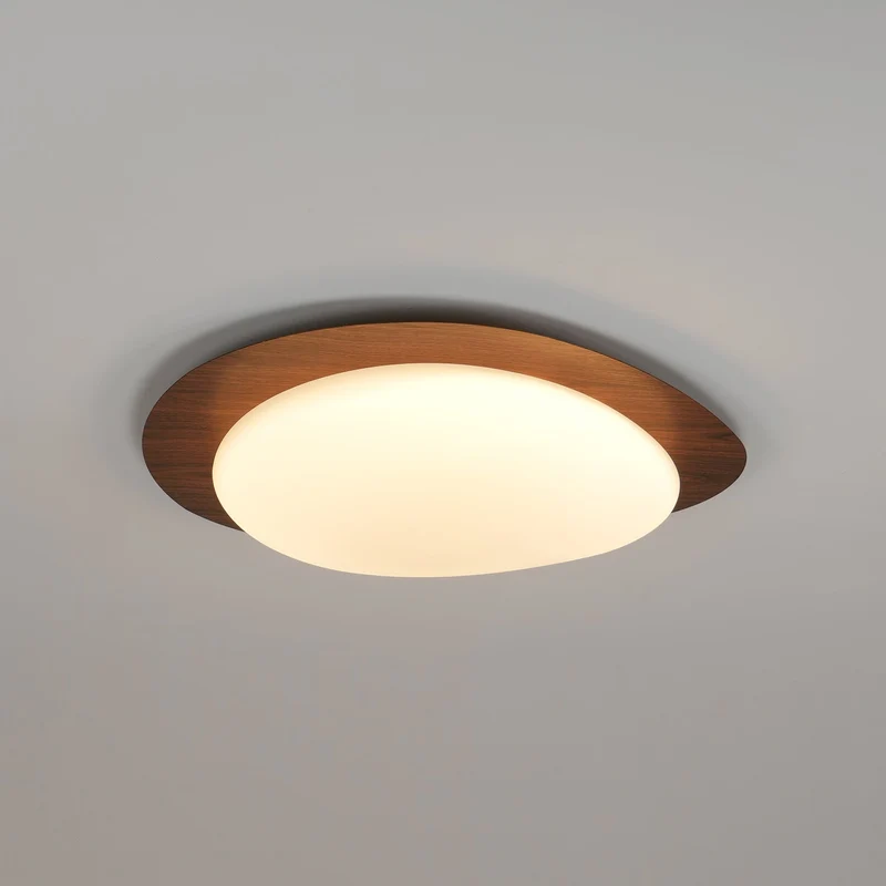 Plafondlamp Organisch Kiezeldesign Houtfinish LED Acrilaat Warm Licht Woonkamer Eetkamer Verlichting | Sansoti