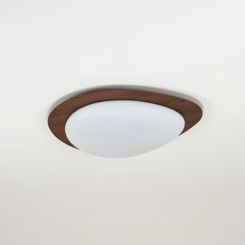 Plafondlamp Organisch Kiezeldesign Houtfinish LED Acrilaat Warm Licht Woonkamer Eetkamer Verlichting | Sansoti