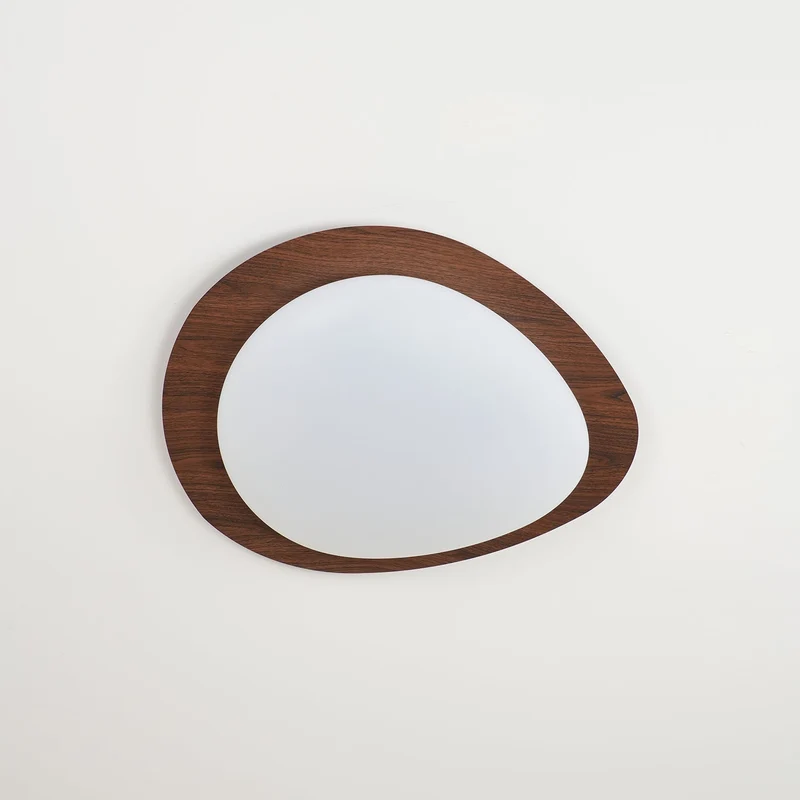 Plafondlamp Organisch Kiezeldesign Houtfinish LED Acrilaat Warm Licht Woonkamer Eetkamer Verlichting | Sansoti
